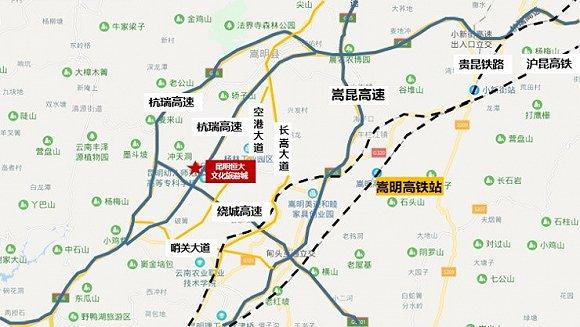 滇中新区交通示意图