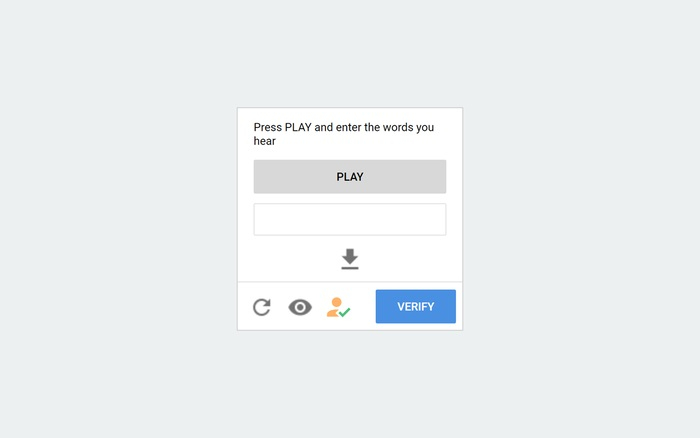 ▲ 点击 “PLAY”后自动完成验证