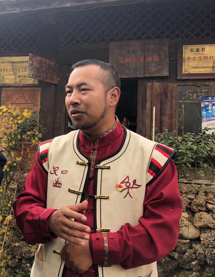 和旺盛在接受采访。(赵宽 摄)