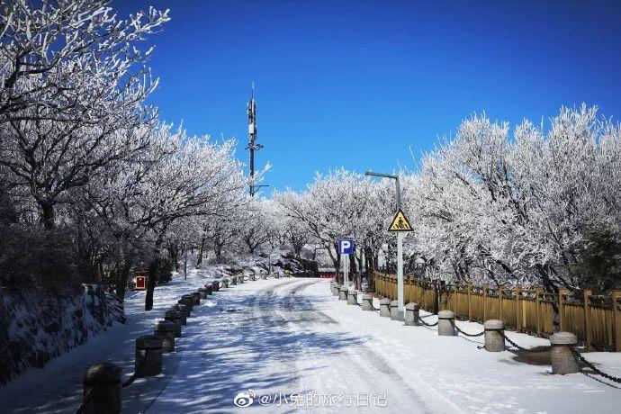 雪后的花果山你见过嘛？漫山雾凇，宛若仙境