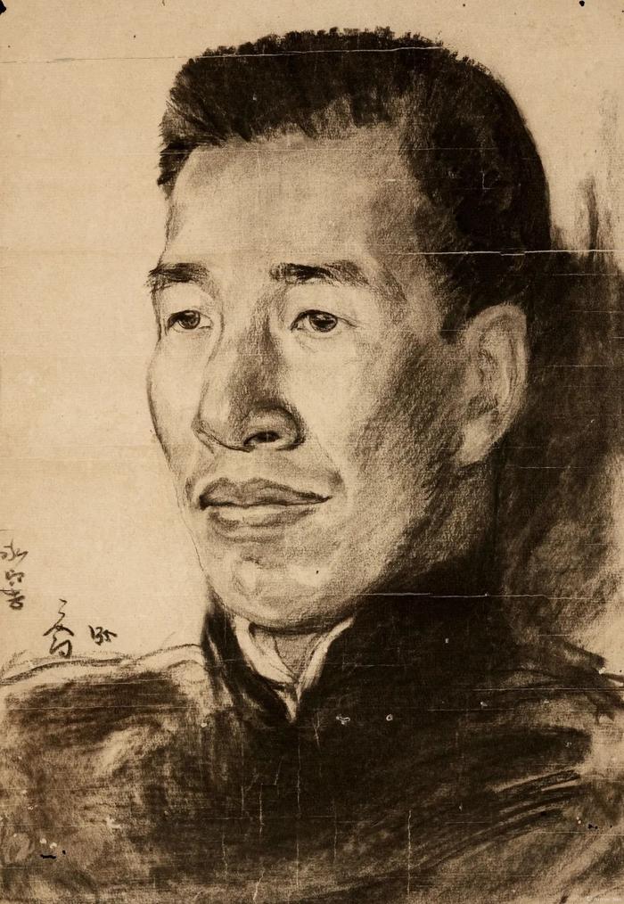 ▲司徒乔 容庚像 46×31.4cm 纸本素描 1935年 莞城美术馆藏