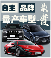 中国品牌最贵量产车型有哪些？红旗HS7竟然只能垫底