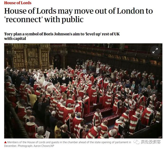 英国首相再出惊人之举，要把上议院从伦敦迁至约克