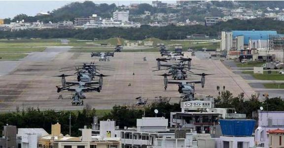 (驻扎在日本普天间基地的美军)