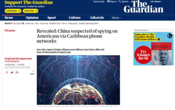 ▲ 英国《卫报》截图