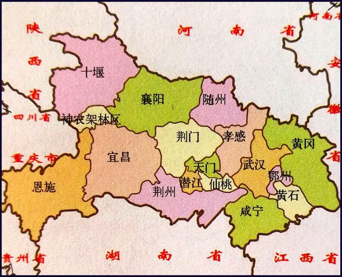 ▲ 湖北省地图