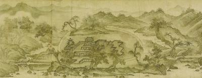 《辋川图卷》(局部)