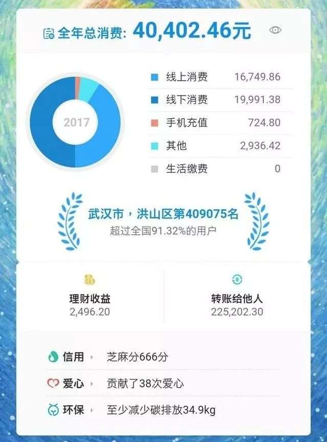 支付宝年度账单,这特么也太假了吧