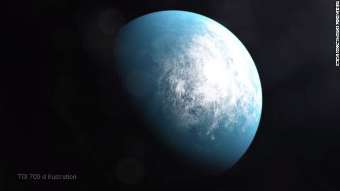 TOI 700d模拟图 图源:NASA