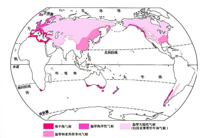 【高清收藏】高中地理各种气候类型分布图（高清版）汇总！