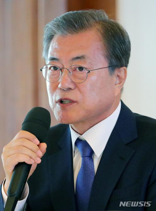 韩国总统文在寅(纽西斯通讯社)