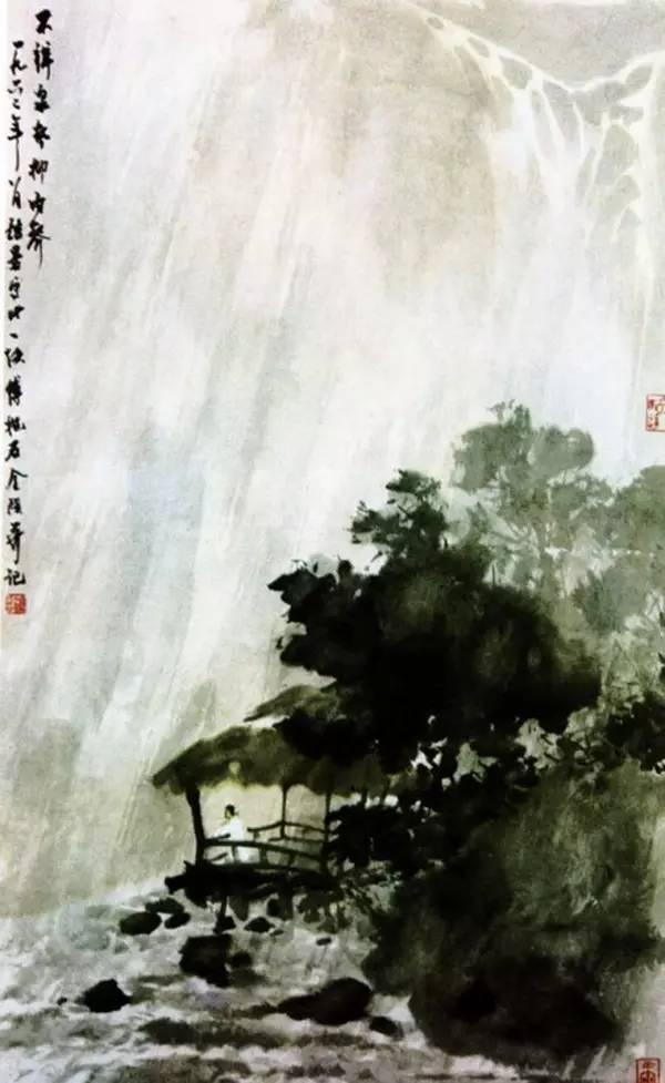 rarebookkyoto F9B-508 水彩画技法研究 雷雨 人民美術 1960年頃作 京都