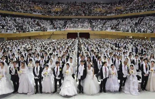 统一教举办的集体婚礼