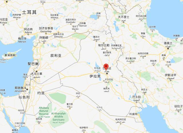 图注:美国驻伊拉克塔吉军事营地位置