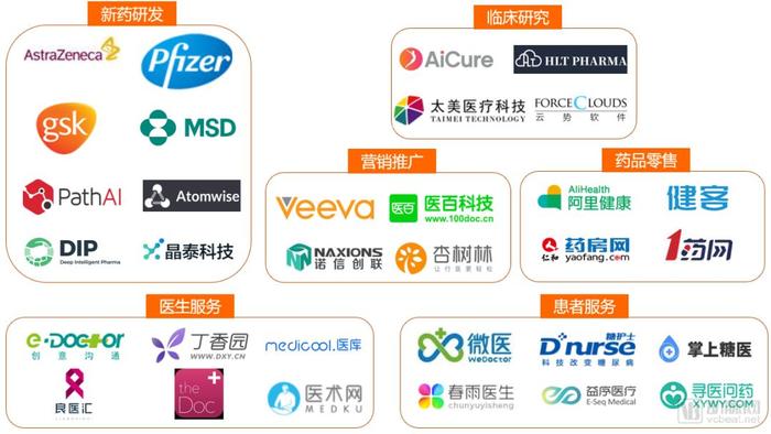 医药行业数字化创新企业图谱 蛋壳研究院制图
