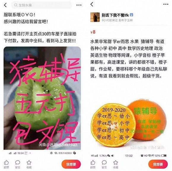 被广告文案精心包装过的网课资源,来源 / 闲鱼