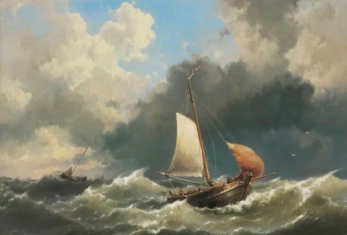《惊涛骇浪》 Hermanus Koekkoek jr (1836 – 1909)