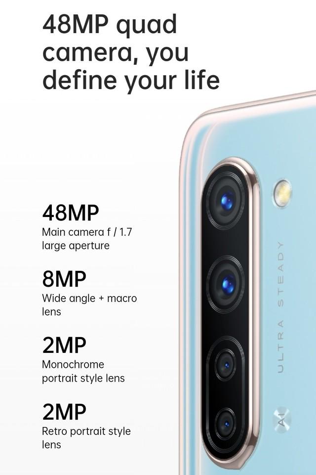 OPPO Find X2 Lite后置四摄