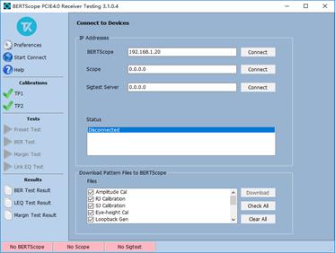 图2 泰克PCIe Rx自动化软件GUI界面