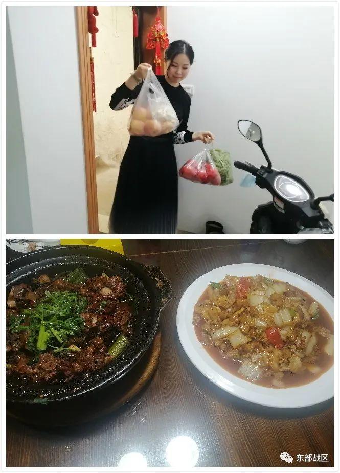 ▲王一怡给母亲做的菜。
