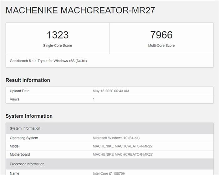 ▲Geekbench 5