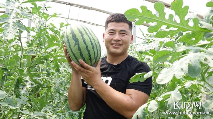 新乐瓜农。长城新媒体记者 刘澜澜 摄