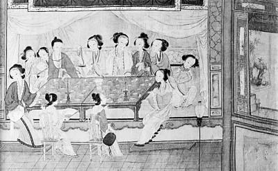 国家博物馆馆藏《红楼梦怡红夜宴图》 资料图片