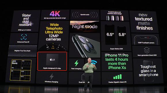 iPhone 11全系搭载U1芯片