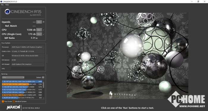 CINEBENCH R15测试