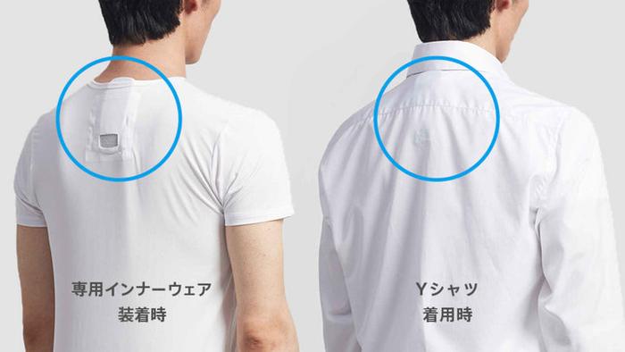 ▲ Reon Pocket 的汗衣有 S/L/M 三种码数可选,需要单独购买,后背有个镂空位,便于空气流动