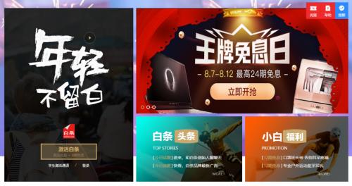 (京东白条 “先消费,后付款”)