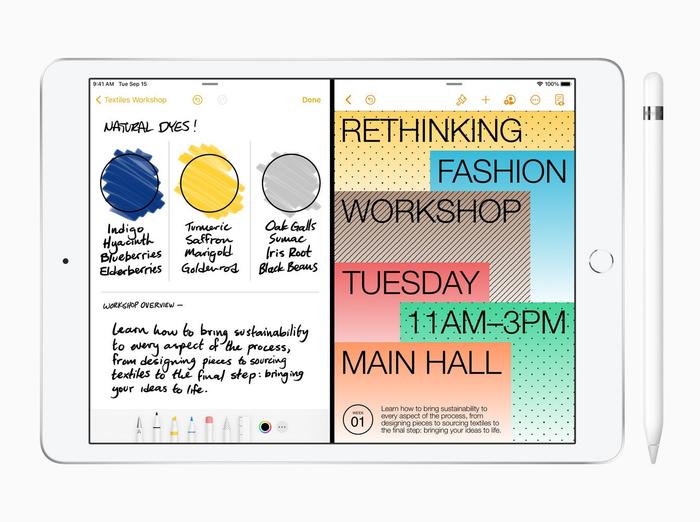 ▲ iPadOS 14 将 Apple Pencil 进一步整合到 iPad 体验中,优化了记笔记功能,并提供了支持手写笔记的新方式。