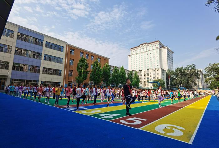 近几年,羊坊店中心小学学生体质优良率大幅度提升。图/羊坊店中心小学