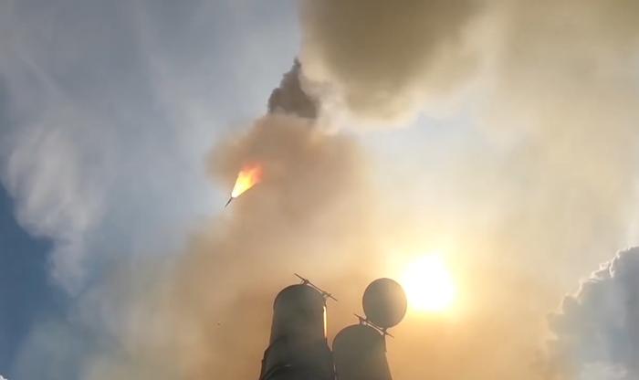 俄罗斯S-500防空系统试射画面