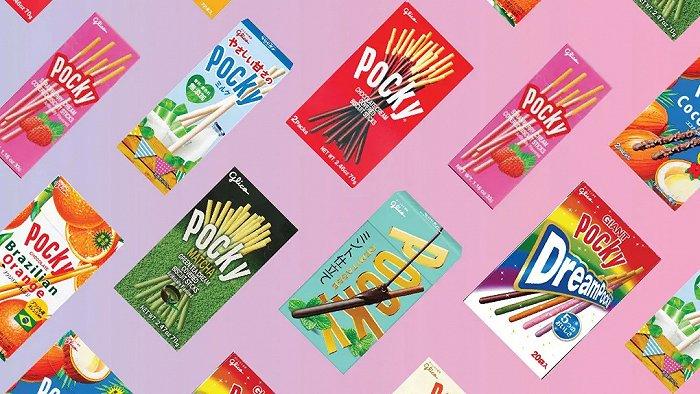 不同口味的Pocky;图片来源:Glico