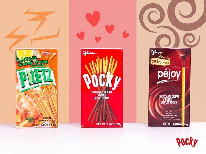 百力滋、百奇、百醇;图片来源:Pinterest@Glico USA
