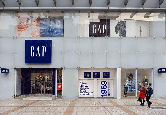 GAP曾经在北京王府井大街的门店 图片来源:The Jakarta Post