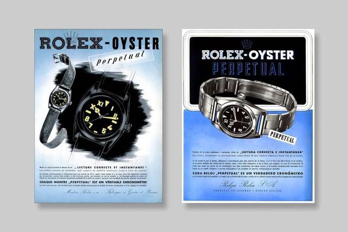 劳力士早期针对高可见度表盘手表的广告宣传。图片来源:Rolex Magazine