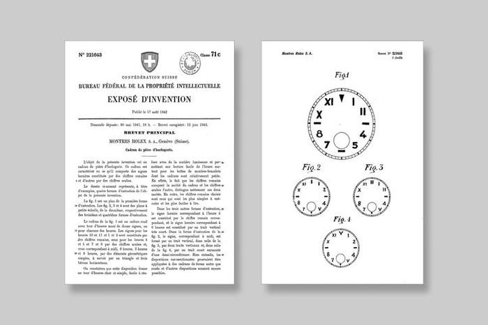 劳力士在瑞士申请专利的文件。图片来源:Rolex Magazine