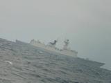 解放军054A护卫舰穿越"海峡中线" 现身台湾传统渔场