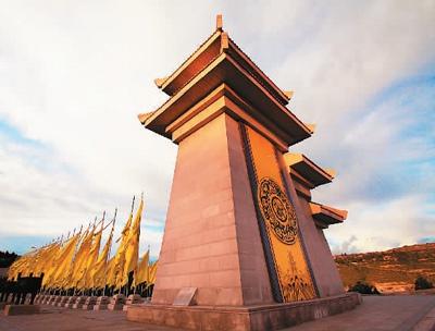 黄帝陵雀门夕照 黄陵县委宣传部供图