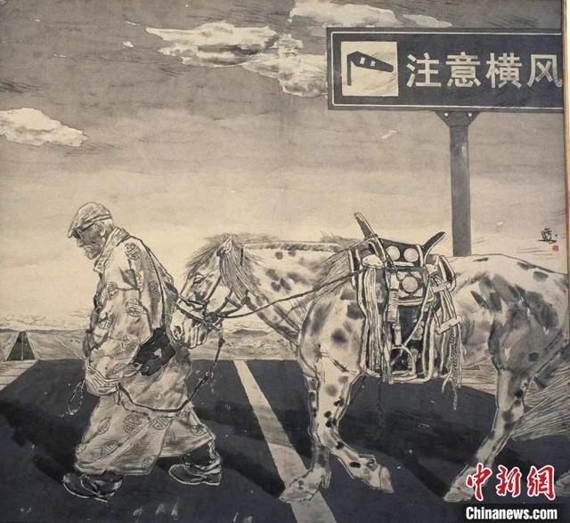 通讯：内蒙古画家陈晗晟：35载墨海泛舟，画笔绘就乡土中国