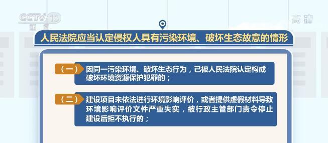 最高法发布生态环境侵权适用惩罚性赔偿新规 加大环境违法追责力度