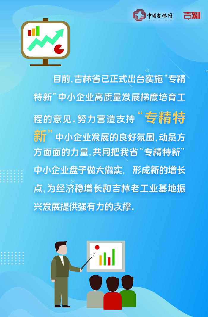 迈出新步伐 取得新成效丨吉林在实施“专精特新”中小企业培育计划中都有哪些亮点？一起“读数”“看图”！