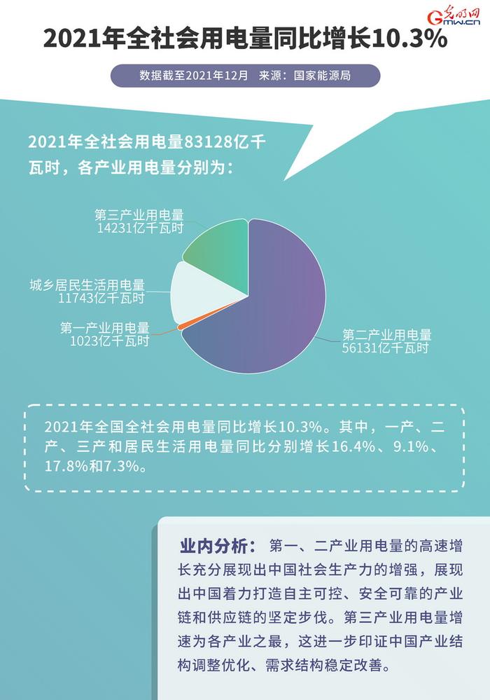 【2021中国经济年报】2021年全国发用电量均有增长 可再生能源发电量增速明显！