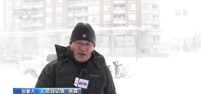 暴风雪席卷加拿大东部地区 局地积雪厚度达50厘米