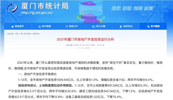 被列入房地产税试点城市？厦门回应“收到通知做好试点前期准备工作”