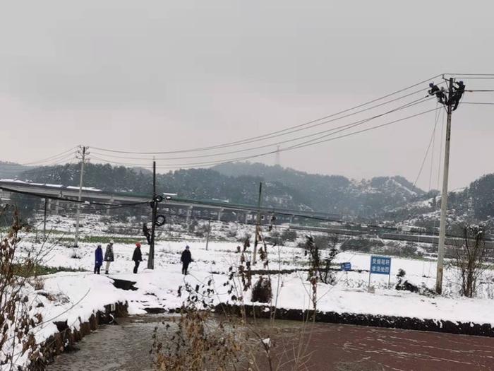 湖北鄂州鄂城：雪中修电鞋湿透，村支书竖起大拇指