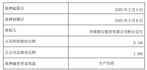 博汇纸业控股股东博汇集团质押2000万股 用于生产经营