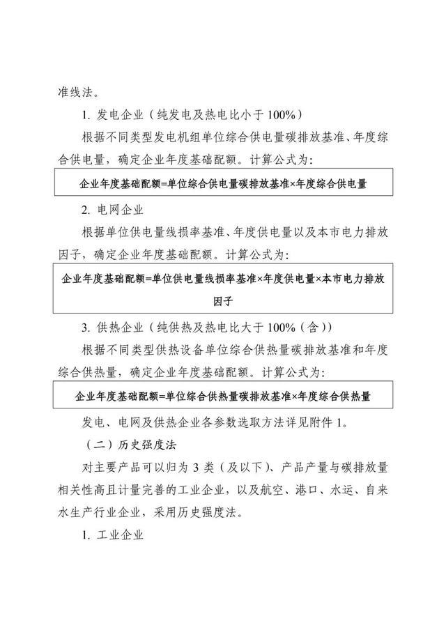 关于印发《上海市纳入碳排放配额管理单位名单（2021版）》及《上海市2021年碳排放配额分配方案》的通知